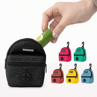 Dog Poop Bag Holder Dispenser Clip Suitable For Leash, Dog Pet Waste Bag Dispenser With Clip For Walking Small Dogs, Travel Camping, Dog Therapy Bag Essentials Must Carry Dog Bag Roll, Pet Pouch, Pet Snack Storage Bag