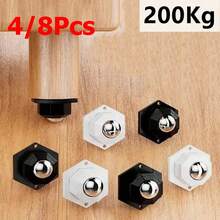 4/8pcs 200kg Swivel Casters, 360° Rotation, Self-Adhesive, Suitable For Trash Cans, Storage Boxes, Small Furniture - Multicolor - View 12