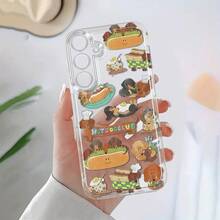 Funda de Teléfono de Perro Salchicha para Samsung Galaxy A02 A03S A04 A05S A06 A13 A14 A15 A16 5G A21S, Funda Transparente de Caricatura a Prueba de Golpes, Cobertura Completa A22 A23 A24 A25 A32 A34 A35 A50 A52 A53 A54, Funda de Teléfono A55 A73 S21 Ultra S22 Plus S23+ S24 FE, Funda Creativa Simple a Prueba de Golpes y Suave LGLA - Colores mixtos - Ver 12