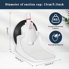 1pc No-Drill Bathroom Shower Foot Rest Stool With Suction Cups - Easy Install Plastic Foot Stool For Pedicure, Shaving Legs, Resting Feet, Suitable For Pregnant Women, Elderly, Men & Women, Minimalist Design, Durable - Multicolor - View 12