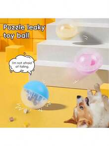 Pet Treat Dispenser, Tumbler Toy, Interactive Dog Feeder. A Training Treat Dispenser That Promotes Brain Activity And Dental Health. - Multicolor - View 4