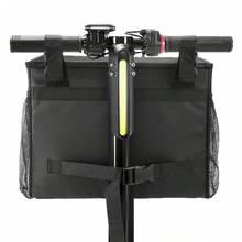 1 Adjustable Multi-Compartment Front Basket, Large Capacity Walker Cup Holder (With Multiple Pockets And Storage Bags), Durable Black Mesh Storage Bag, Ergonomic Handle Connector, Urban Commuting And Travel Accessory