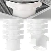 Clips de Fijación para Sábanas Bed Sheet Fixing Clips Genérico Bed Lock Evita sábanas Sueltas Compatibles con Todos los Colchones 4 Piezas Blanco - Blanco - Ver 1