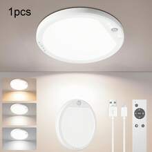 Yogle Motion Sensor Ceiling Light, LED Ceiling Light With 3 Color Temperatures, 5000mAh Large Capacity Battery, Durable, Smart Motion Sensor And Remote Control, Suitable For Indoor/Outdoor Stairs, Closets, Garages, Basements - Multicolor - View 14