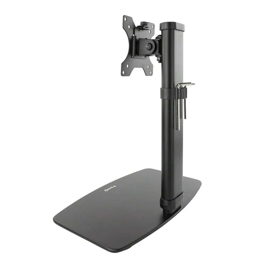 Soporte de Mesa para Pantallas 17"-27" VESA 75x75 y 100x100 Ajuste de Altura Manual 360-540 mm Negro - Negro - Ver 1