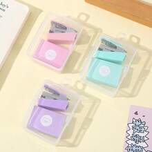 1 Set Of Random Color Staplers With Staples, Suitable For Office And School Use, Christmas Gift Pack Suitable For Office And Classroom Supplies, Holiday Stationery Gifts, And Back To School Season Gifts - Multicolor - View 9