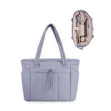 Women's Multi-Functional Laptop Bag With A Cup And Laptop Compartment, Suitable For 13-15 Inch Laptop And Pad, Women's Travel Tote Bag, Trolley Sleeve For Travel, Work, Nurse, Women, Christmas Gift - 黑色 - 查看 7