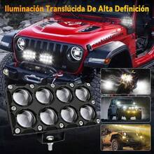 2 Pieces LED Auxiliary Headlights, Eight Eye Lights, Three Lighting Modes, Suitable For Cars And Motorcycles. - A - View 8