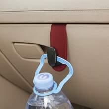 1pc Fit Car Co-Pilot Glove Box Hook - Heavy-Duty PU Leather Organizer With Adjustable Strap, Secure Snap Closure For Multiple Vehicles, Organize Bags & Items While Driving - A - View 3