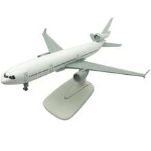 1 pieza Modelo de avión con soporte de exhibición para coleccionistas y entusiastas - Blanco - Ver 3