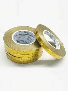 10m Ribbon Coil Balloon Accessories, Shiny Film Valentine's Day, Wedding Decoration Balloon Accessories Tie - Gold - View 1