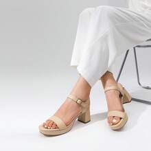Women Heeled Sandals - Apricot - View 10