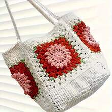 2片/20片/30片装手工编织花卉方块 - 色彩鲜艳的混合色，精致的花卉图案，高品质纱线，适合用于毛衣装饰、家居装饰、DIY毯子、桌布、窗帘等，适合初学者钩编，是理想的成人礼物。