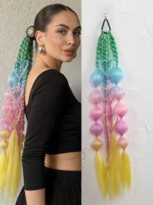 24英寸手工混色泡泡扭辫 - 度假风接发，适合所有发质 - 彩色 - 查看 9