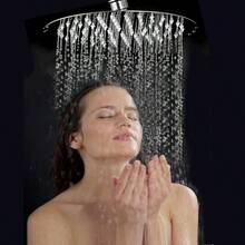 swfggCabezal de Ducha Regadera para Baño Acero Inoxidable Ducha de Spray de Lluvia de Alta Presion Cabeza de Ducha Ultra Fina Ahorro de Aguaeg - como en la foto - Ver 8