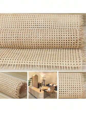 45cm Natural Rattan Woven Strap, Rattan Weaving Project, Plastic Rattan Weaving