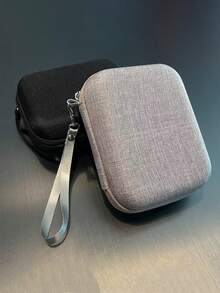 便携式硬壳收纳包，适用于Instant Mini EVO相机/Instant Mini Link打印机/Instant Mini Liplay，旅行收纳包，可装下Mini EVO充电器，整理线缆，旅行包，电子数据线收纳包，床头收纳包，旅行相机收藏品，男女皆宜的圣诞礼物，教师必备，防水轻便，大容量便携配件 - 彩色 - 查看 2