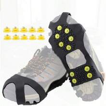 Pinzas de Hielo Antideslizantes para Zapatos o Botas de Goma 10 broches de Acero Antideslizantes - G - Ver 1