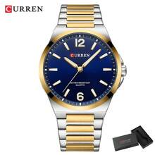 Đồng hồ nam CURREN chống nước, thời trang, máy quartz, dây đeo thép không gỉ, kim dạ quang, hiển thị ngày. - Nhiều màu - Xem 14