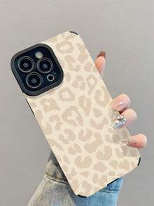 1pc Fashionable Elegant Lightweight Leopard Print Shock-Absorbing Leather Phone Case Compatible With Iphone 17/17 Air/17 Pro/17 Pro Max, 16/16 Plus/16 Pro/16 Pro Max, 15/15 Plus/15 Pro/15 Pro Max, 14/14 Plus/14 Pro/14 Pro Max, 13/13 Pro/13 Pro Max, 12/12 Pro/12 Pro Max, 11/11 Pro/11 Pro Max - Multicolor - View 4