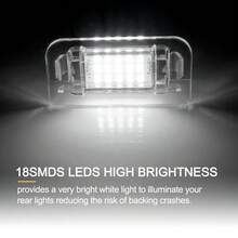 laky 2PCS 15SMD LED License Number Plate Light For Mercedes Benz B-Class W242 W246 B-Klasse 11-19 - 2PCS - View 3