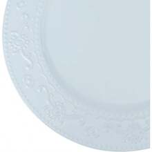 Platos Base de 13 Pulgadas 6 Piezas Platos Base Redondos Vajilla de Servicio para Bodas Fiestas Azul - Azul Floral Azul - Ver 2
