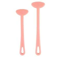 Tongue Scraper Cleaner, Plastic Tongue Scraper, Adult Tongue Scraper, Portable Tongue Scraper, Tongue Scraper And Tongue Brush Set, Tongue Coating Cleaner, Tongue Scraper, Tongue Coating Cleaning Brush, Oral Care Tools - Multicolor - View 3