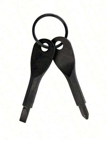 2 Portable Screwdriver And Slotted Screwdriver Keyring Set - Camping Accessories Versatile Mini Pocket Repair Tool Gadget Car Accessories Bag Charm School Cute Goth Y2k Christmas Gift Ideas Bag Lanyards With Id Holder Car Accessories Bag Charms