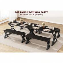 Dining Table & Chair Sets - 黑色 - 查看 7