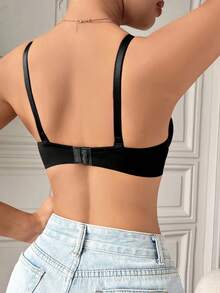 4PCS Women's Comfortable Multicolour Casual Wired Soft Cup Bralette Lingerie Underwear Bra - Multicolor - View 5