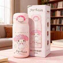 Miniso 三丽鸥美乐蒂中心双吸口保温杯 320ml / 10.82oz，可爱造型，防漏/易清洗，完美生日礼物，不锈钢材质（1 个） - 彩色 - 查看 1