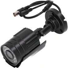 Cámara CCTV Analógica para Exteriores Cámara de Vigilancia Impermeable con Visión Nocturna Infrarr para  24 LED PAL-0003 - como en la foto - Ver 5