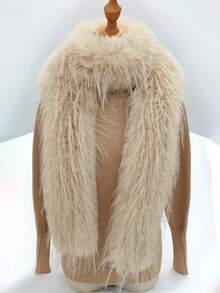 1 Peça Lenço Grosso e Quente de Cor Sólida para Mulheres, Lenço Grosso Personalizado de Alta Qualidade com Vibração Chique de Palco, Acessório Versátil de Cosplay Y2K