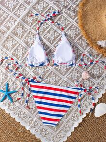 Women Bikini Sets Vacation Beach Summer - Multicolor - View 7