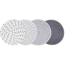 Nordic Style Round Placemats - Woven Heat Insulation Coasters, Bowl Pads, Cup Mats Set - Multicolor - View 2