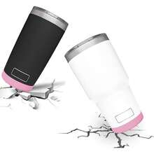 保温杯套、水瓶底托、防滑杯底保护套、杯底盖 - 彩色 - 查看 6