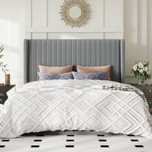 Allewie Full/Queen/King Size Sturdy Lift Up Storage Bed Frame – Built-In Hydraulic Lift Support System, Elegant Upholstered Platform Bed With Spacious Underbed Storage, Vertical Channel Tufted Wingback Headboard, No Box Spring Needed, Easy Assembly, Grey - Xám - Xem 7