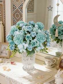 1 pieza 30cm Flores artificiales de peonía de seda, rosas, hortensias falsas para decoraciones de primavera y otoño, para bodas, jarrones, hogar, comedor, cocina, dormitorio, decoraciones de habitación, jardín exterior, ramos de boda, Día de San Valentín