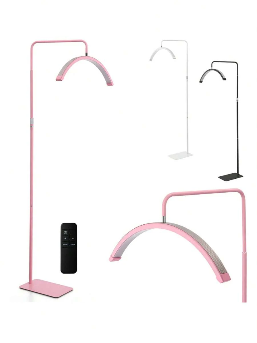 Diamond Eyelash Lamp With LED Control Floor Lamps - Pink - View 1