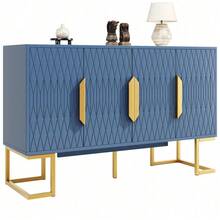 Storage Cabinets - Blue + MDF+Metal - View 8