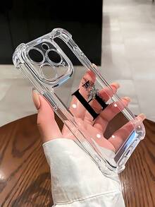 Funda con diseño floral de la letra H, compatible con iPhone 16, 15, 14 Pro Max, 13, 12, 11, XR y XS Plus. Fabricada en silicona TPU, ofrece protección contra golpes y caídas, además de una excelente sensación al tacto. Es el regalo ideal para familiares, amigos y seres queridos. - transparente - Ver 1
