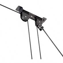 Wallmaster - Colgador de techo para bicicleta elevador de techo para bicicleta sistema de polea de bicicleta para cochera ganchos de bicicleta interiores 1 paquete - Elevadordebicicletanegra - Ver 2