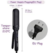 CRASTS One-Click Switch Hair Straightener, Fast Heating Flat Iron & Curling Iron 2-In-1 Quick Styling Hair Tool