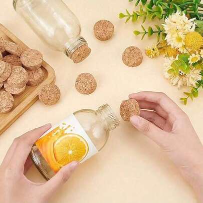 1/5/10个装软木塞，适用于天然木柱设计，可用于家庭厨房和瓶子密封