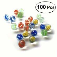 100/200/300pcs 0.62in Colorful Glass Marbles Mixed Color Glass Marbles | Colorful Decoration For Aquarium, Vase Filler And Marbles Game - Multicolor - View 8