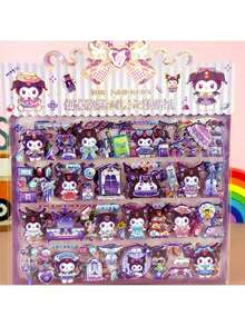 Cartoon Stickers - Cute Double-Layer Embossed Gold Foil Bubble Stickers - Multicolor - View 7