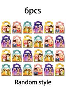 48 pièces/24 pièces/16 pièces/12 pièces/6 pièces/2 pièces Coffret cadeau Ramadan. Sacs à collation portables, fabriqués à partir de motifs de bandes dessinées vibrantes et de matériaux en carton robuste, convenant comme cadeaux pendant le Ramadan, pouvant également être utilisés pour ranger les faveurs de fête, décorer les vacances et comme fournitures pour événements. Ce sac de rangement polyvalent pour collations et petits cadeaux est doté d'une poignée facile à saisir. - Multicolore - Voir 10