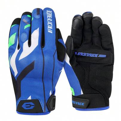 1 双越野摩托车手套 骑行手套 触屏全指手套 四季通用手套 摩托车纤维硬指关节防摔保护手套 摩托车配件 骑行必备 男女通用 骑行礼物