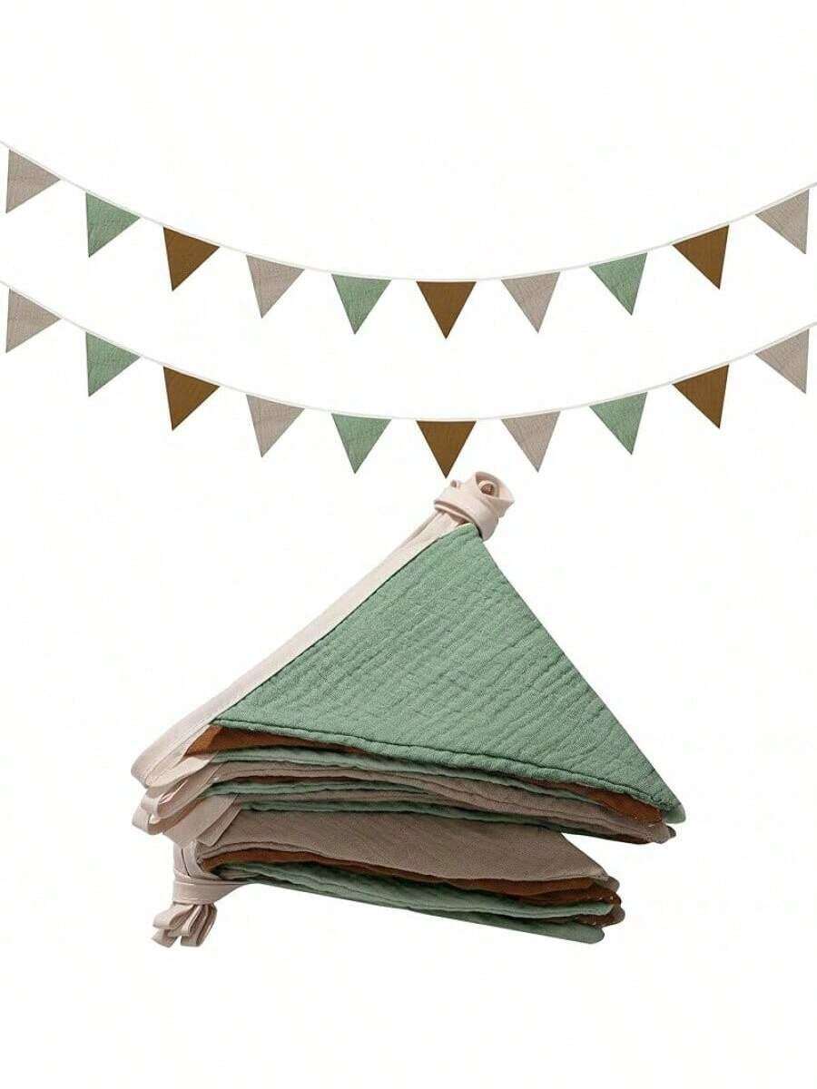 Estilo2 Banderines Triangulares 17 Pies Guirnalda De Bebé Multicolor Banner De Bandera Colgante Para Boda CumpleañOs Baby Shower Fiesta Evento DecoracióN Infantil, Cada 8.5 Pies Largo (Color De ArcoíRis)VersióN Mejorada - Colores retro - Ver 1