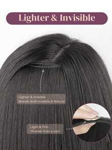 24 Inch 16 Clips Natural Curly Hair Extensions Set, 7 Pieces For Women - Black 1B - View 6